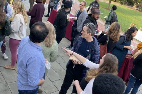 Image of people at outdoor A&S Reception